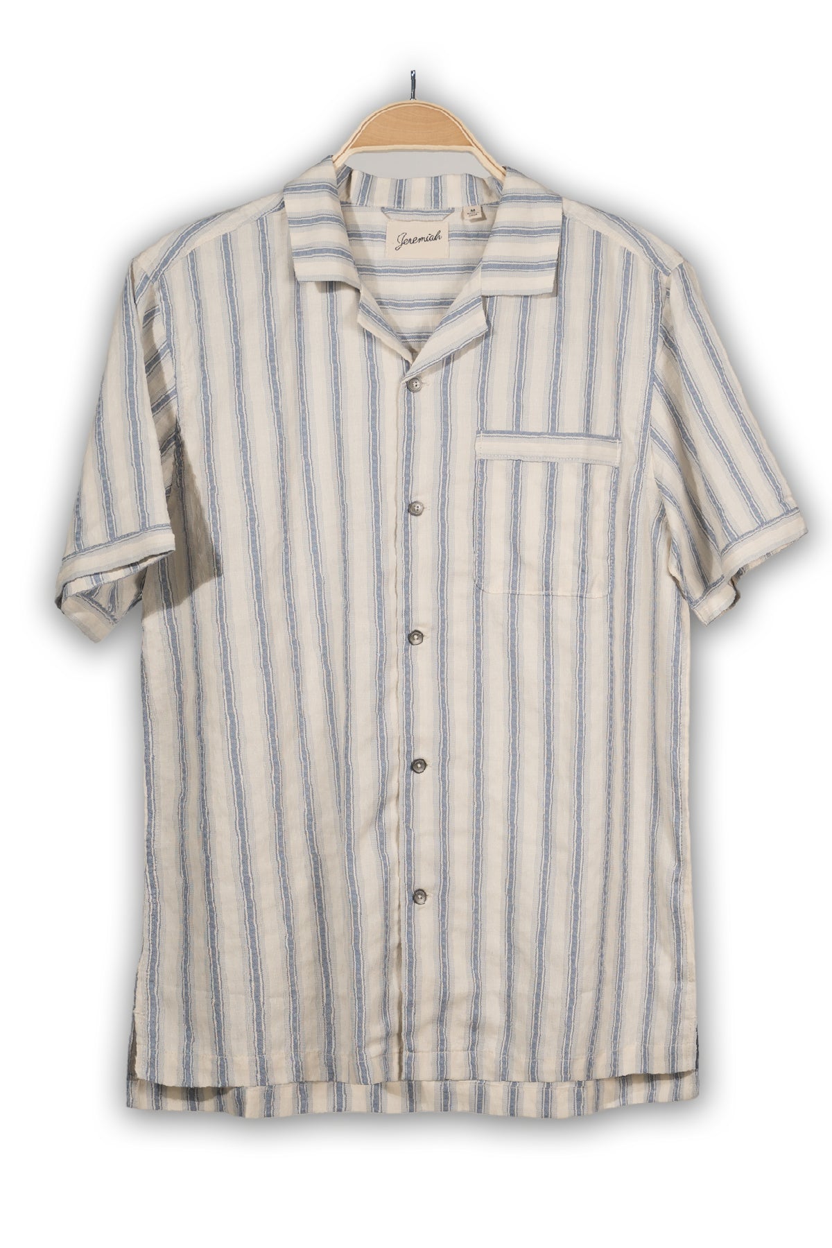 JULIAN  Stripe Dobby Camp Shirt