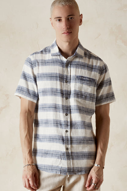 KLINE  Slub Twill Stripe Shirt