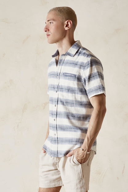 KLINE  Slub Twill Stripe Shirt