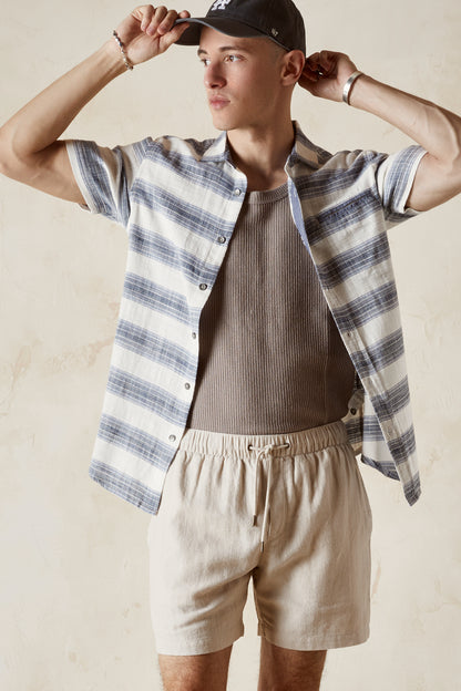 KLINE  Slub Twill Stripe Shirt