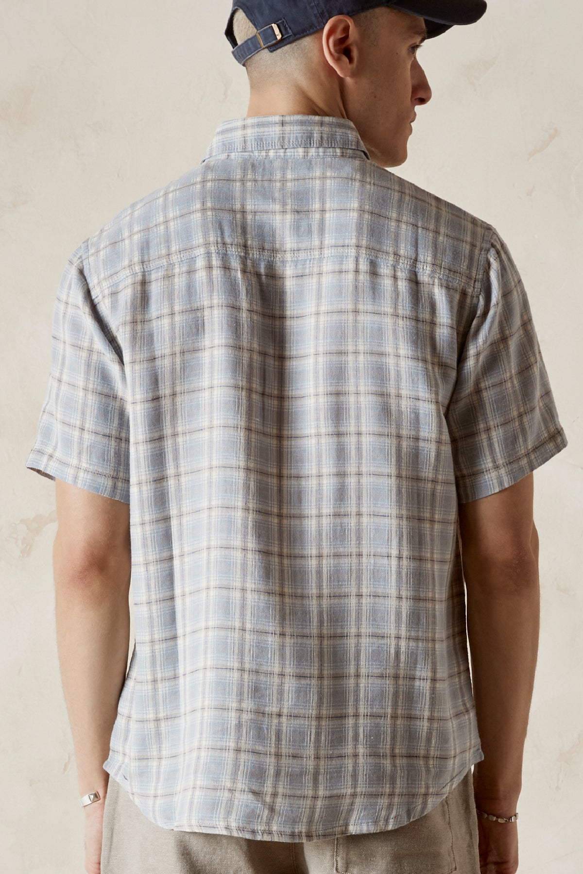 REED  Cotton Linen Plaid Shirt